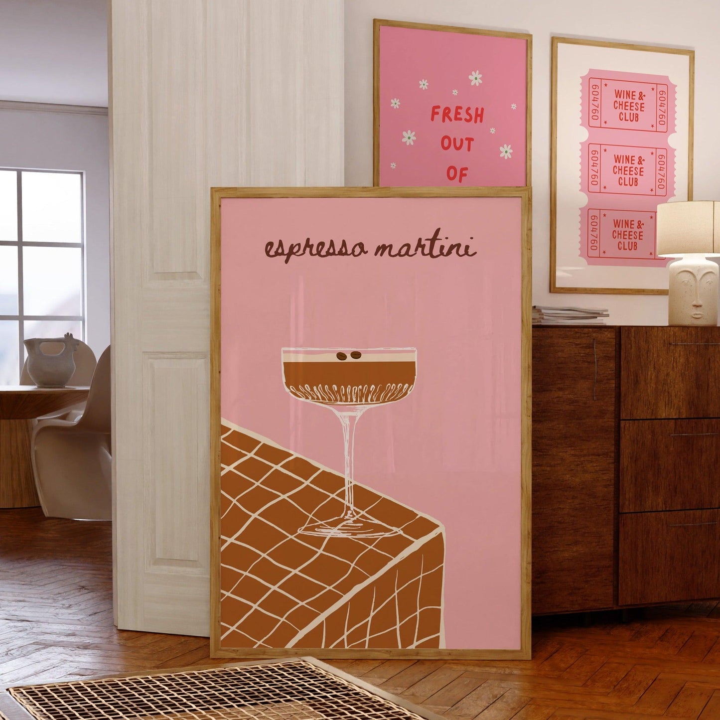 Espresso Martini Pink Poster