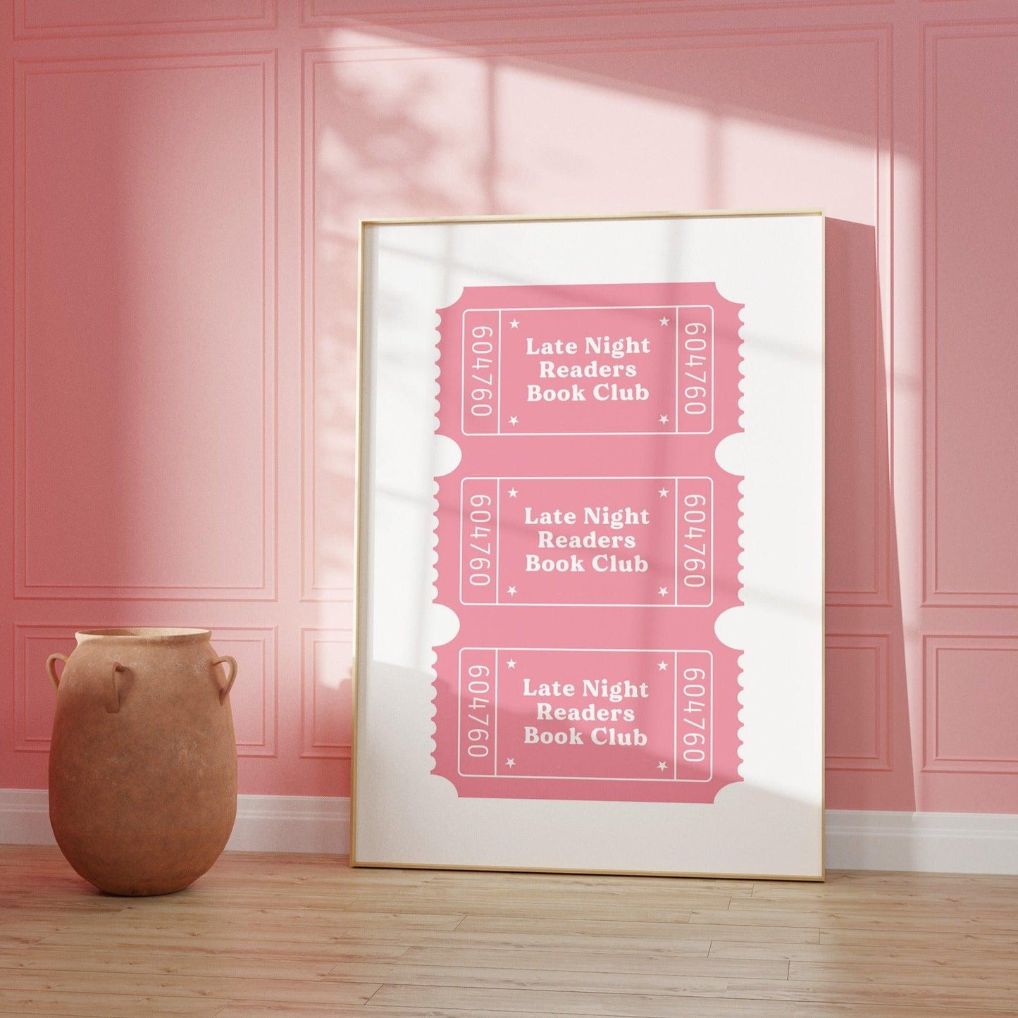 Late Night Readers Club Ticket Poster