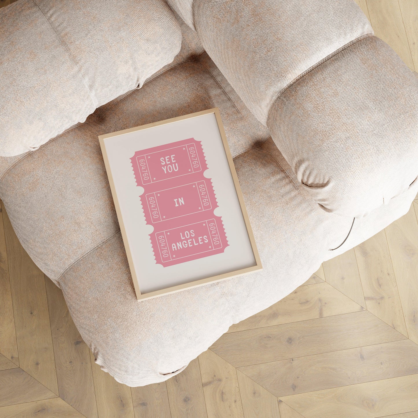 See You In Los Angeles Ticket Poster