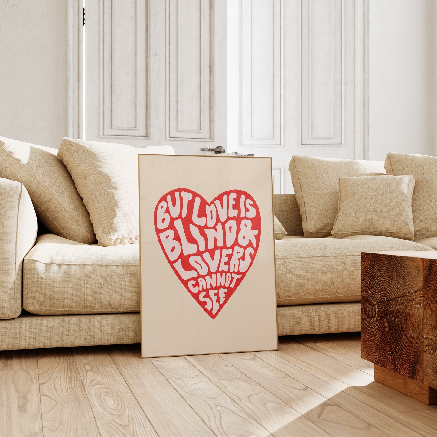 Love is Blind and Lovers Cannot See Poster