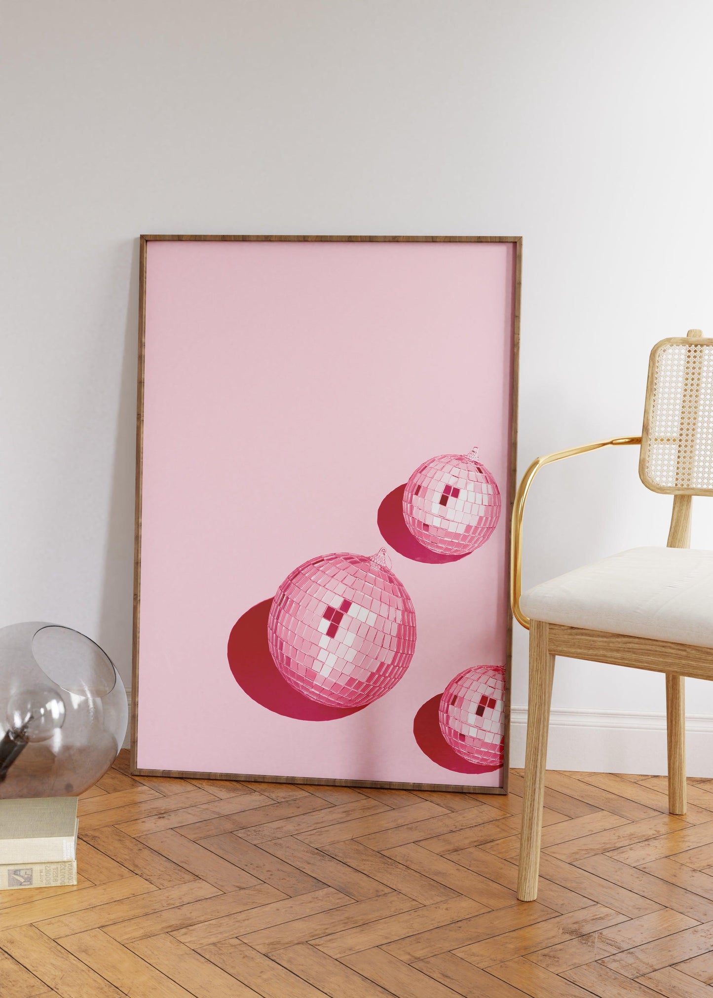 Pink Disco Ball Poster