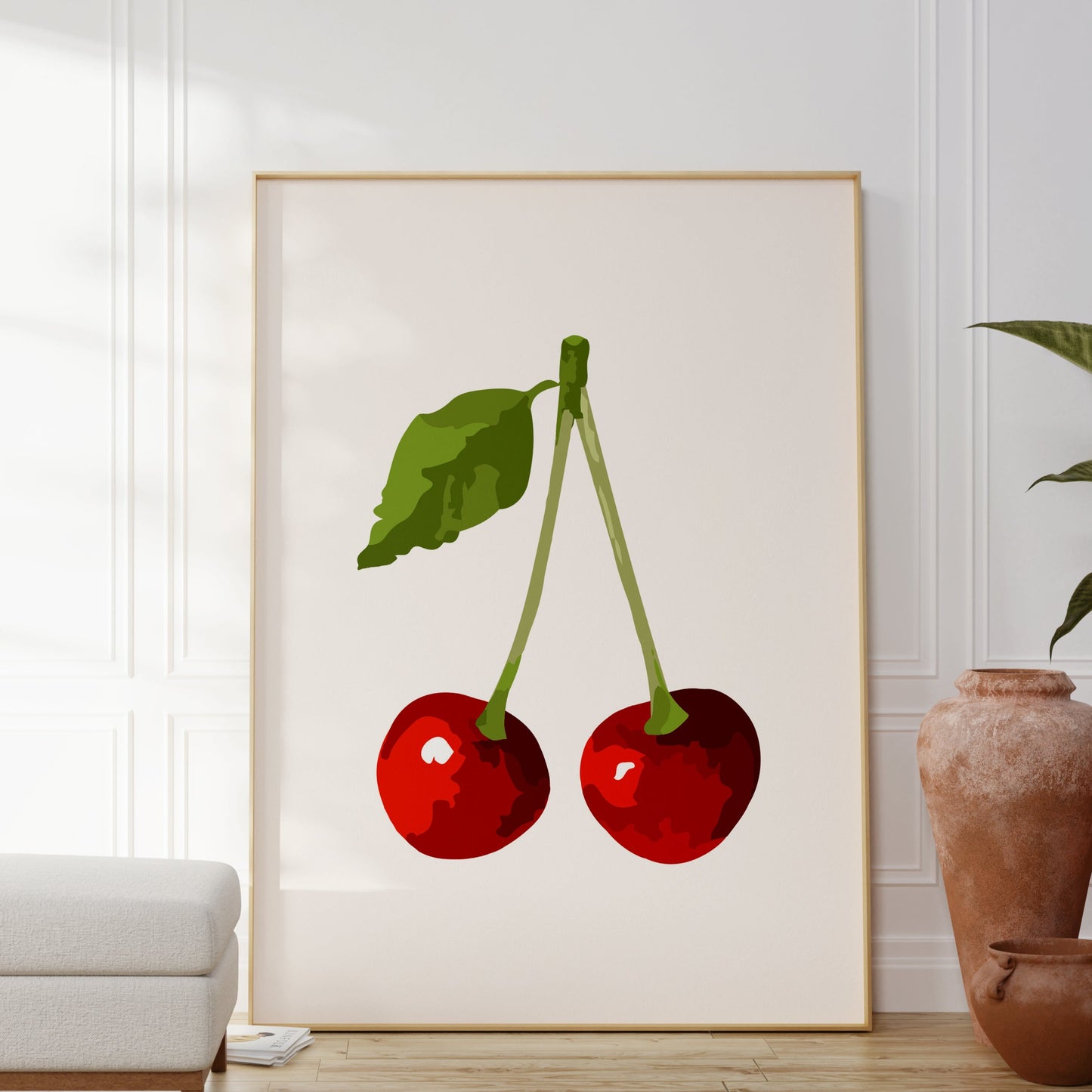 Cherries Watercolor Poster