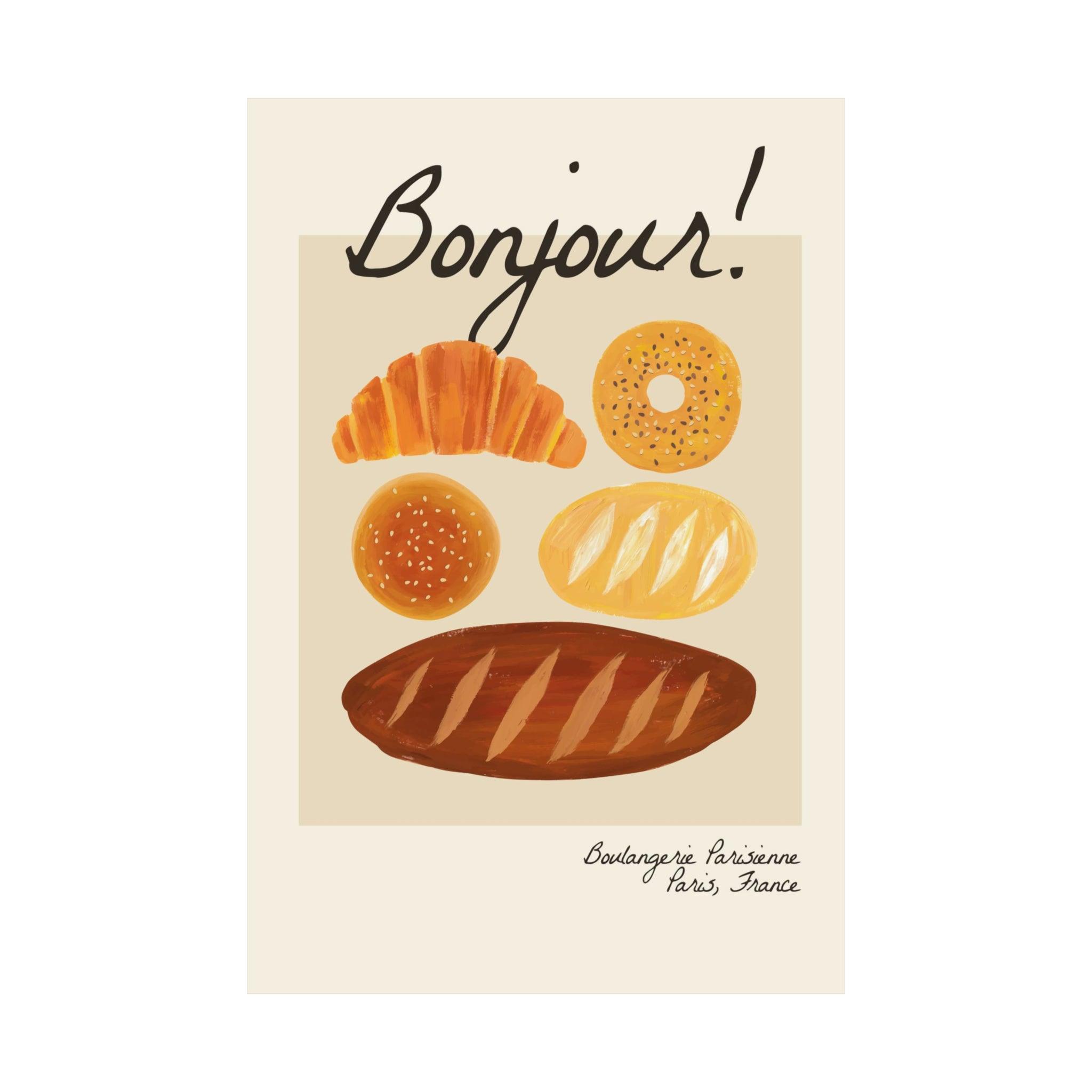 Bonjour Breakfast Poster