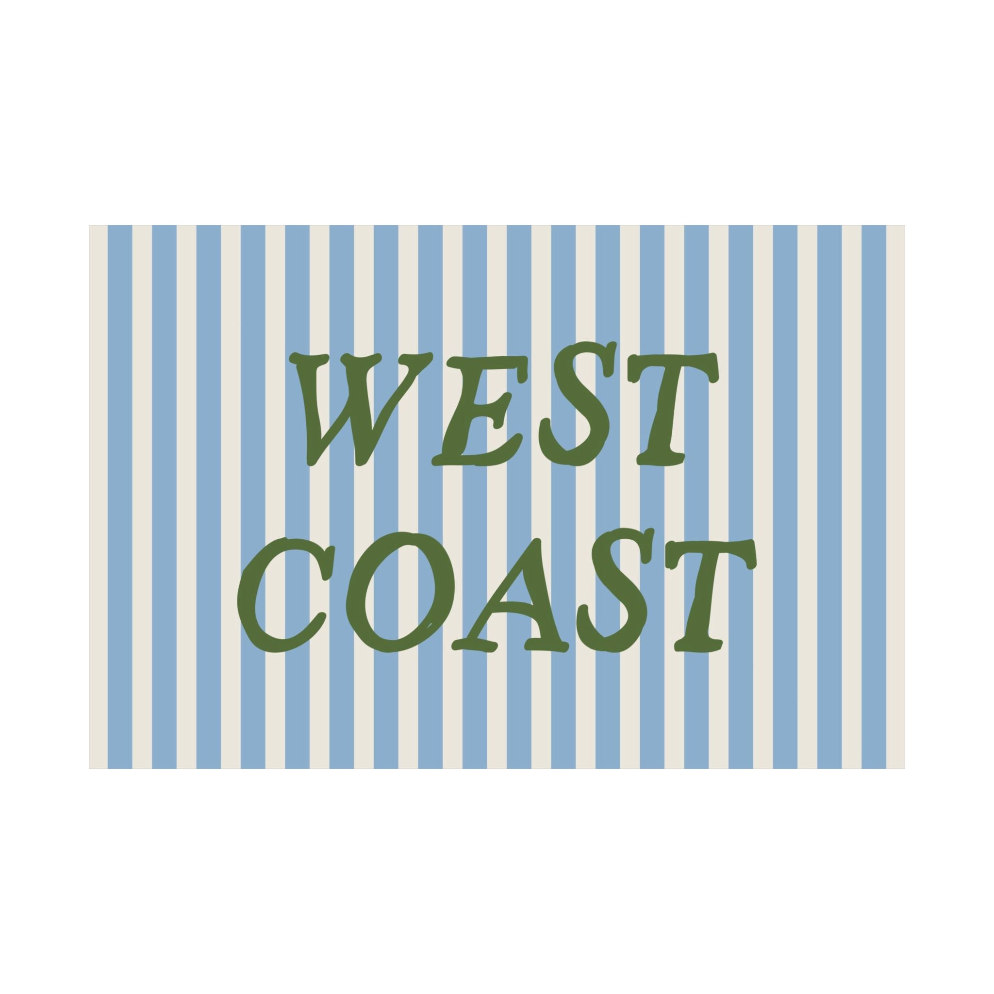 West Coast Striped Poster