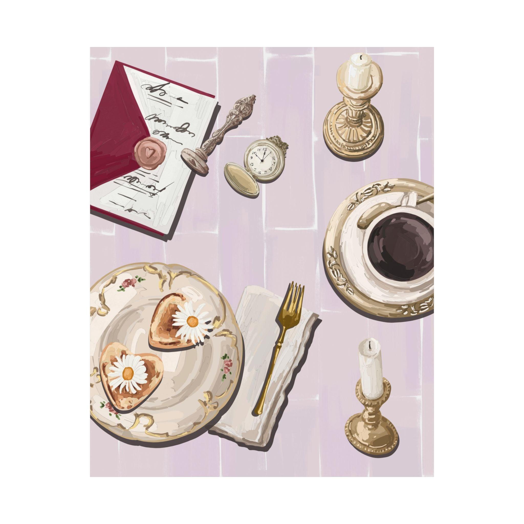 Coquette Tea and Letters Poster