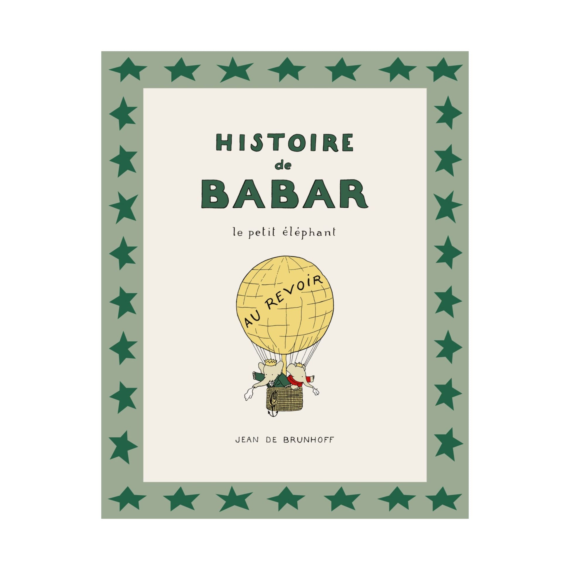 Babar Hot Air Balloon Poster