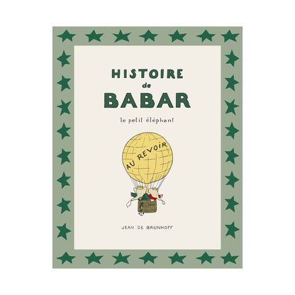 Babar Hot Air Balloon Poster