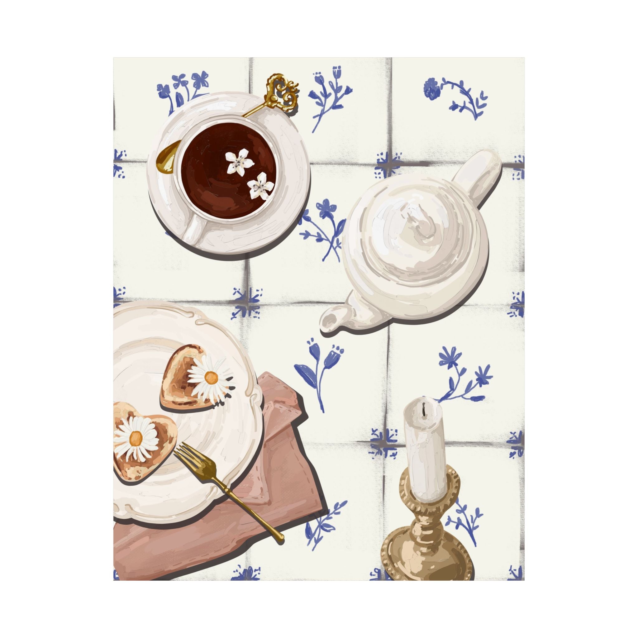 French Tea Time Poster