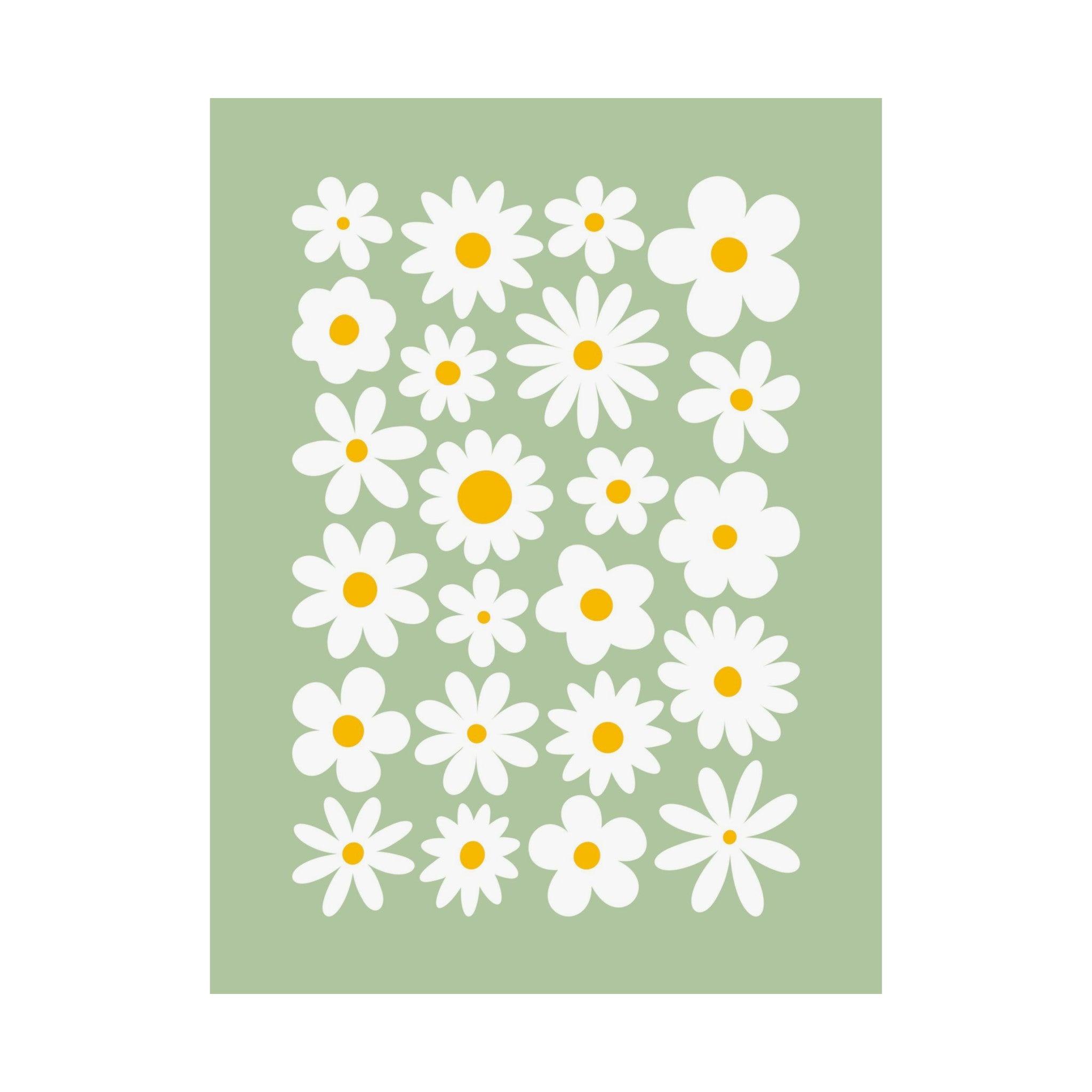 Sage Daisy Poster