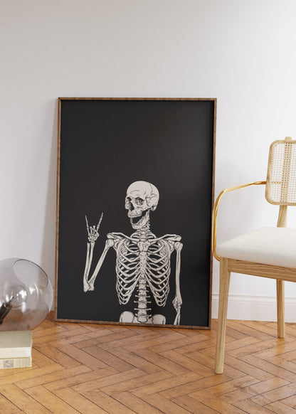Skeleton No. 2 Halloween Poster