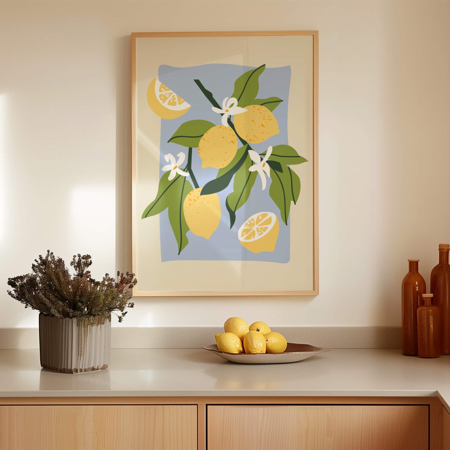 Lemons Fruit Market Poster