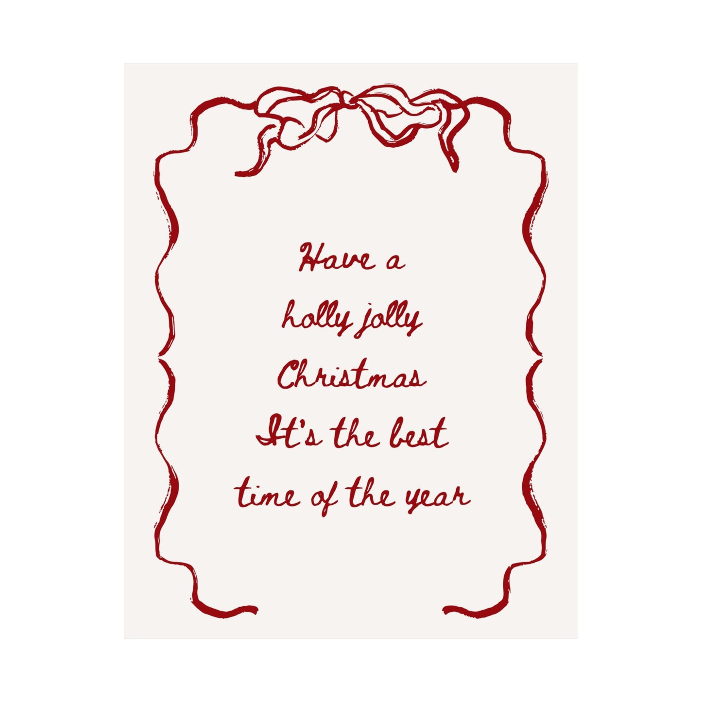 Holly Jolly Christmas Poster