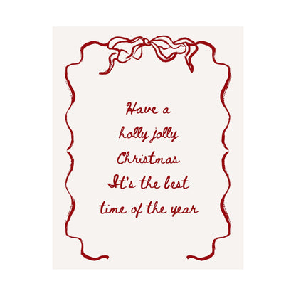 Holly Jolly Christmas Poster