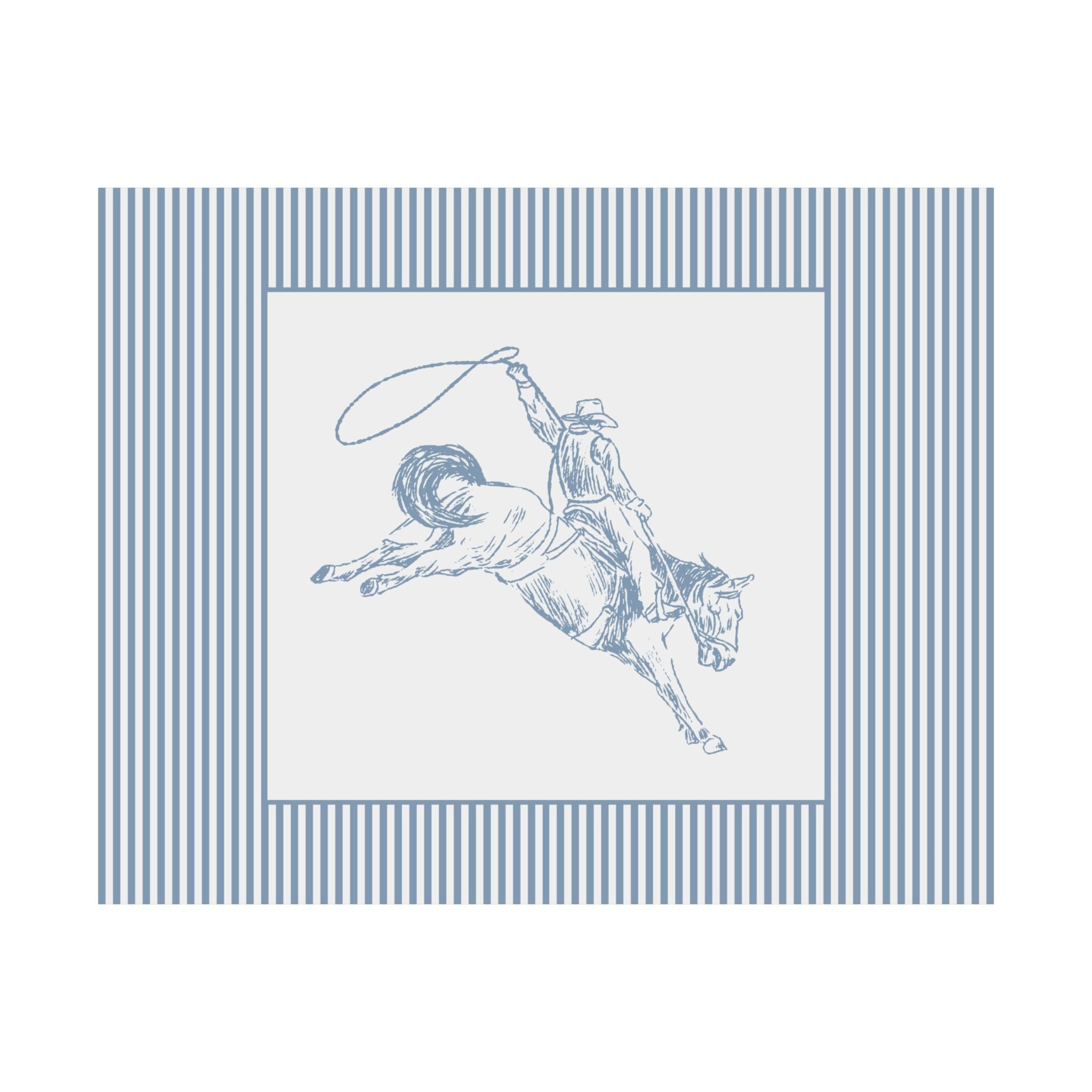 Western Nursery Striped Poster
