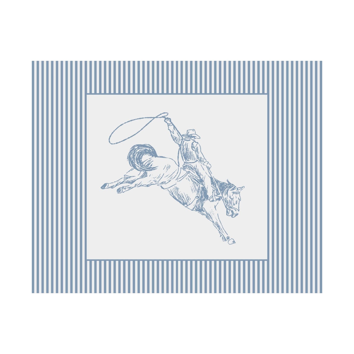 Western Nursery Striped Poster