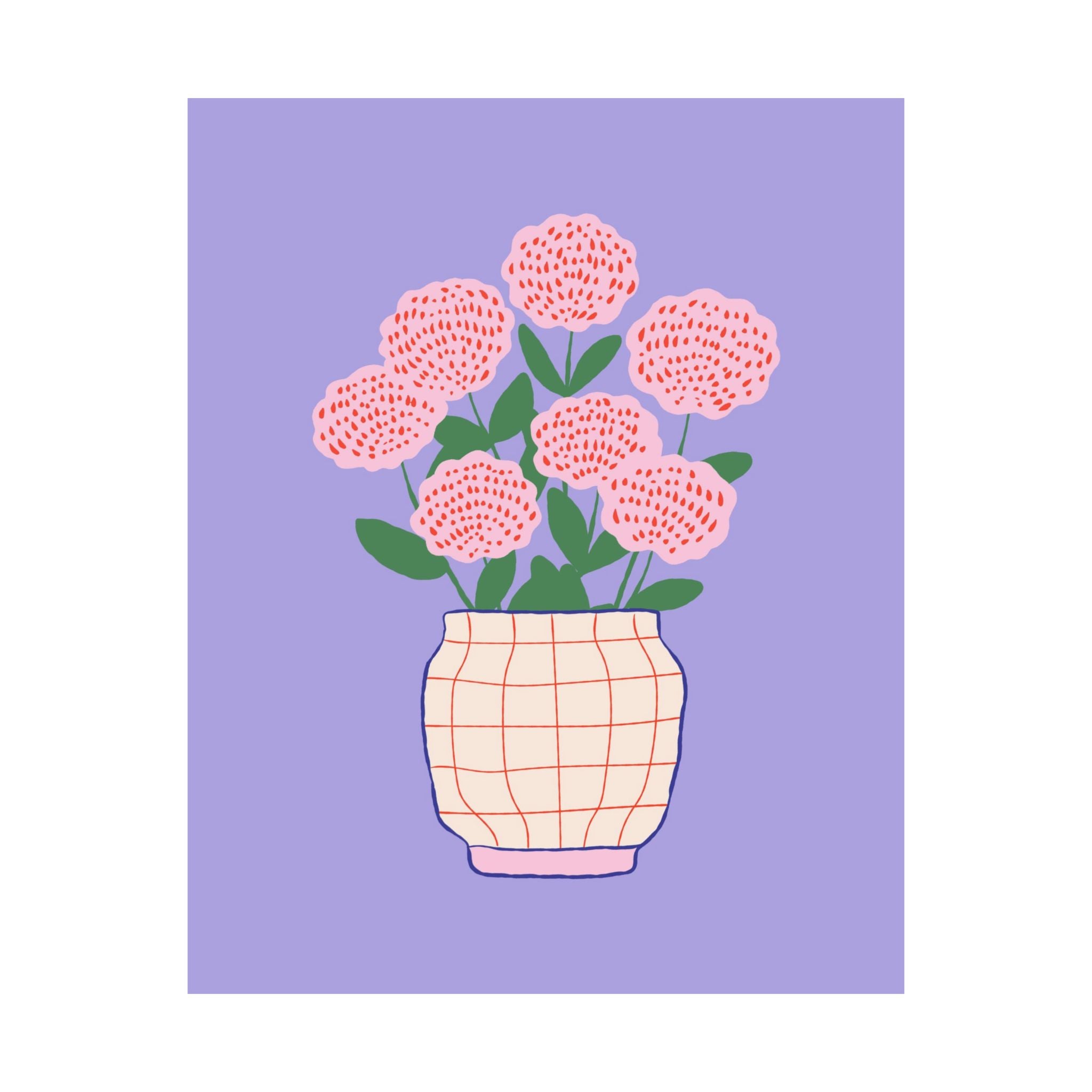Hydrangeas Vase Poster