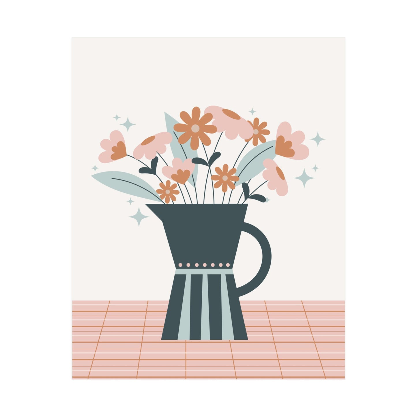 Coffee and Flowers Poster