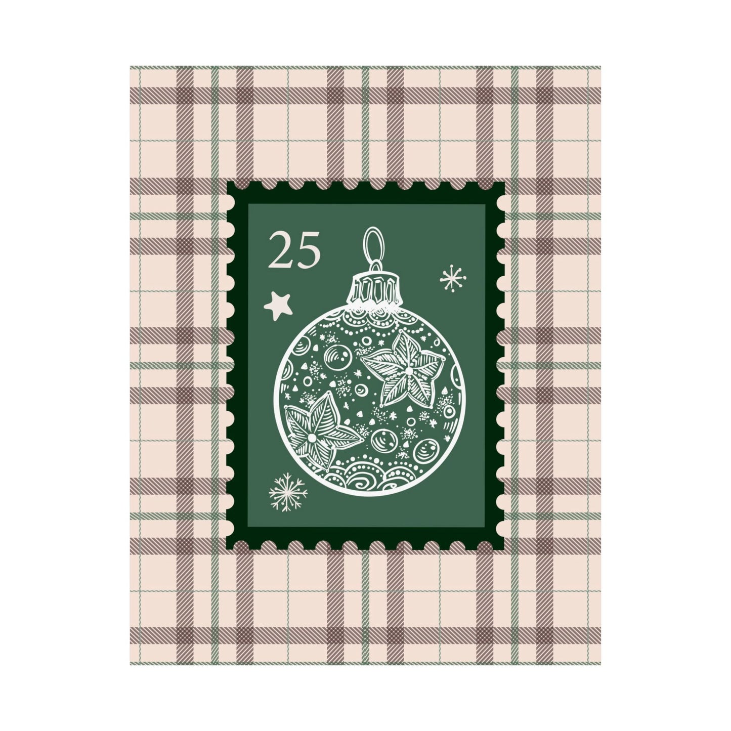 Christmas Ornament Stamp Poster