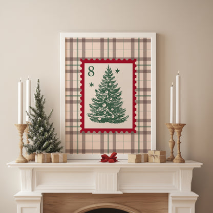 Christmas Tree Stamp Poster