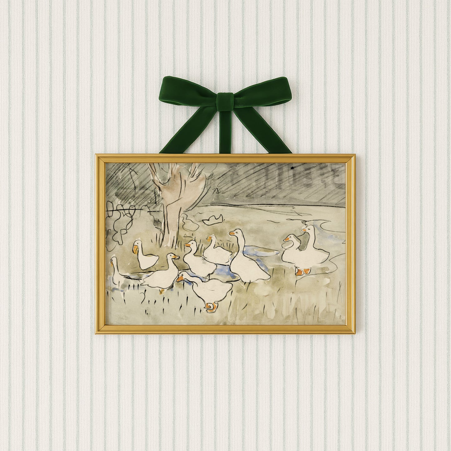 Duck Pond Nursery Poster