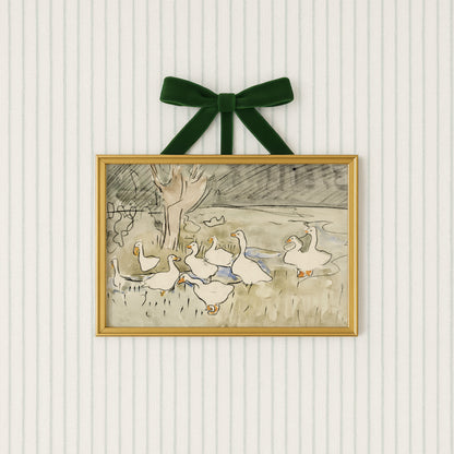 Duck Pond Nursery Poster