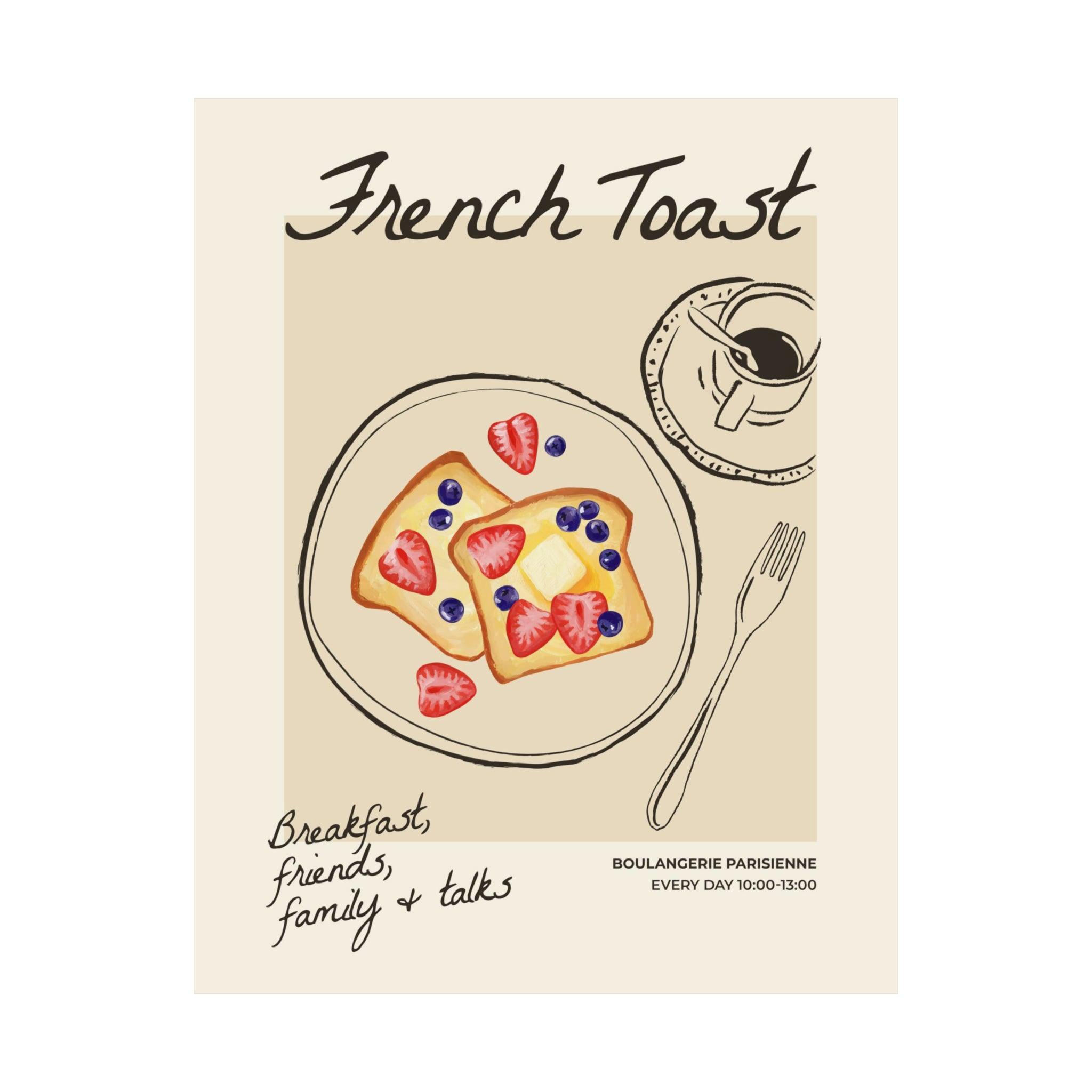 French Toast Breakfast Poster