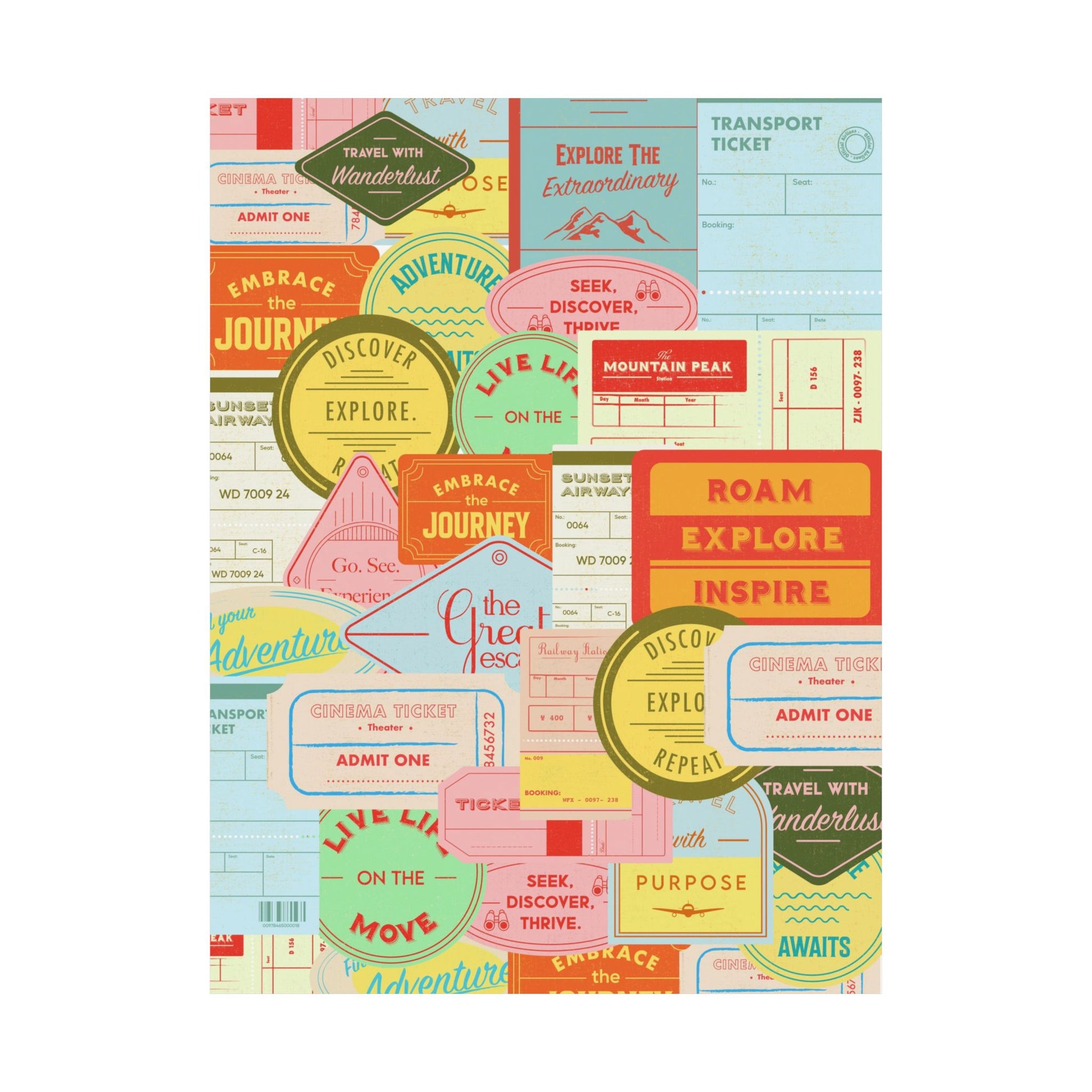 Travel Sticker Poster