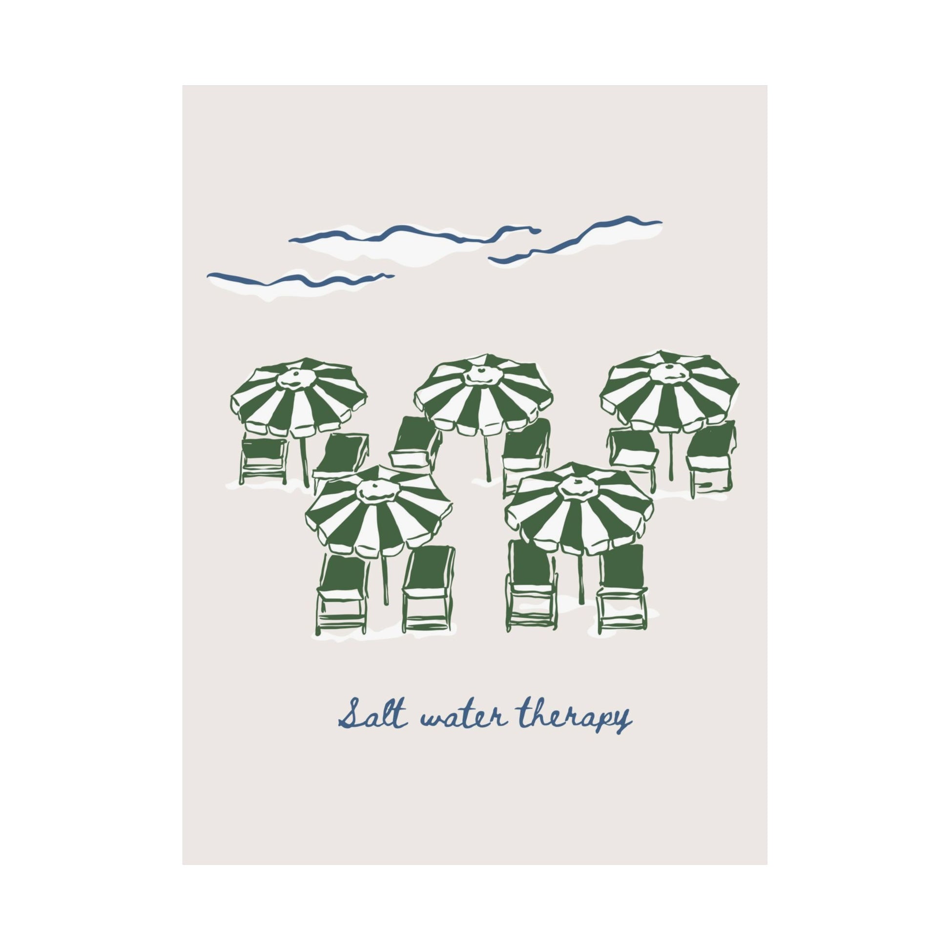 Salt Water Therapy Poster
