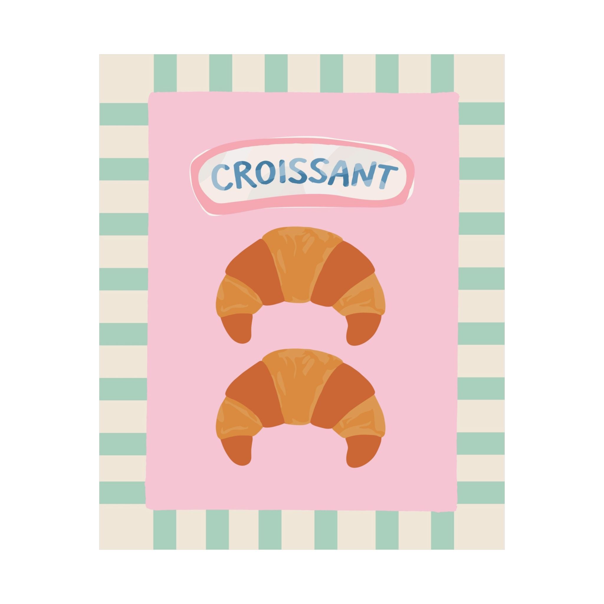 Croissants Pastel Poster