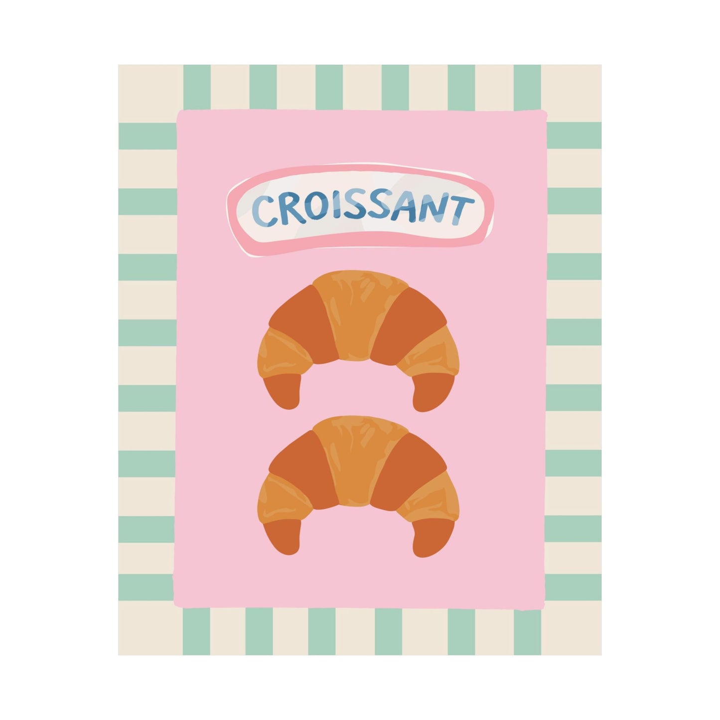 Croissants Pastel Poster