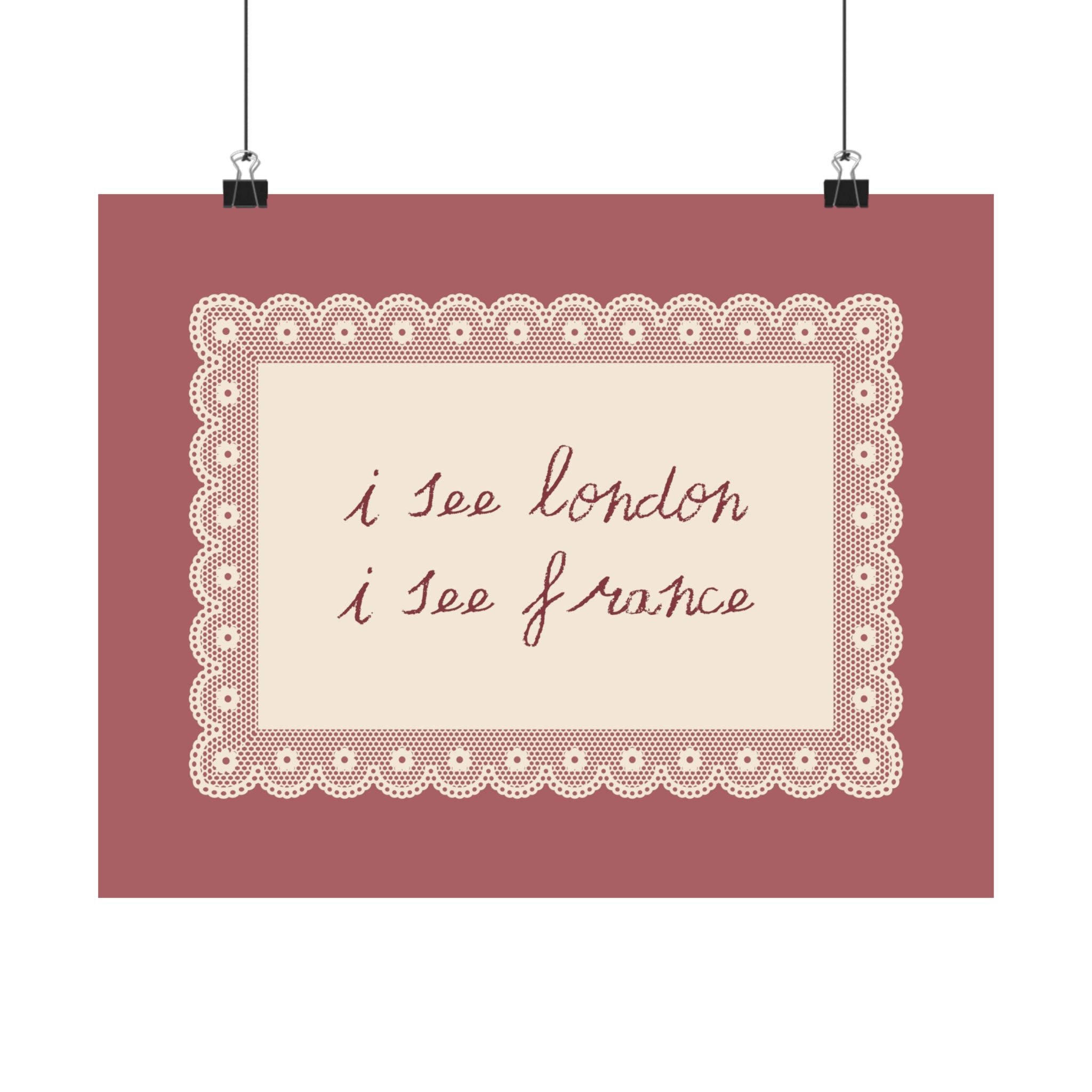 How Lucky Are We Vintage Lace Quote Poster