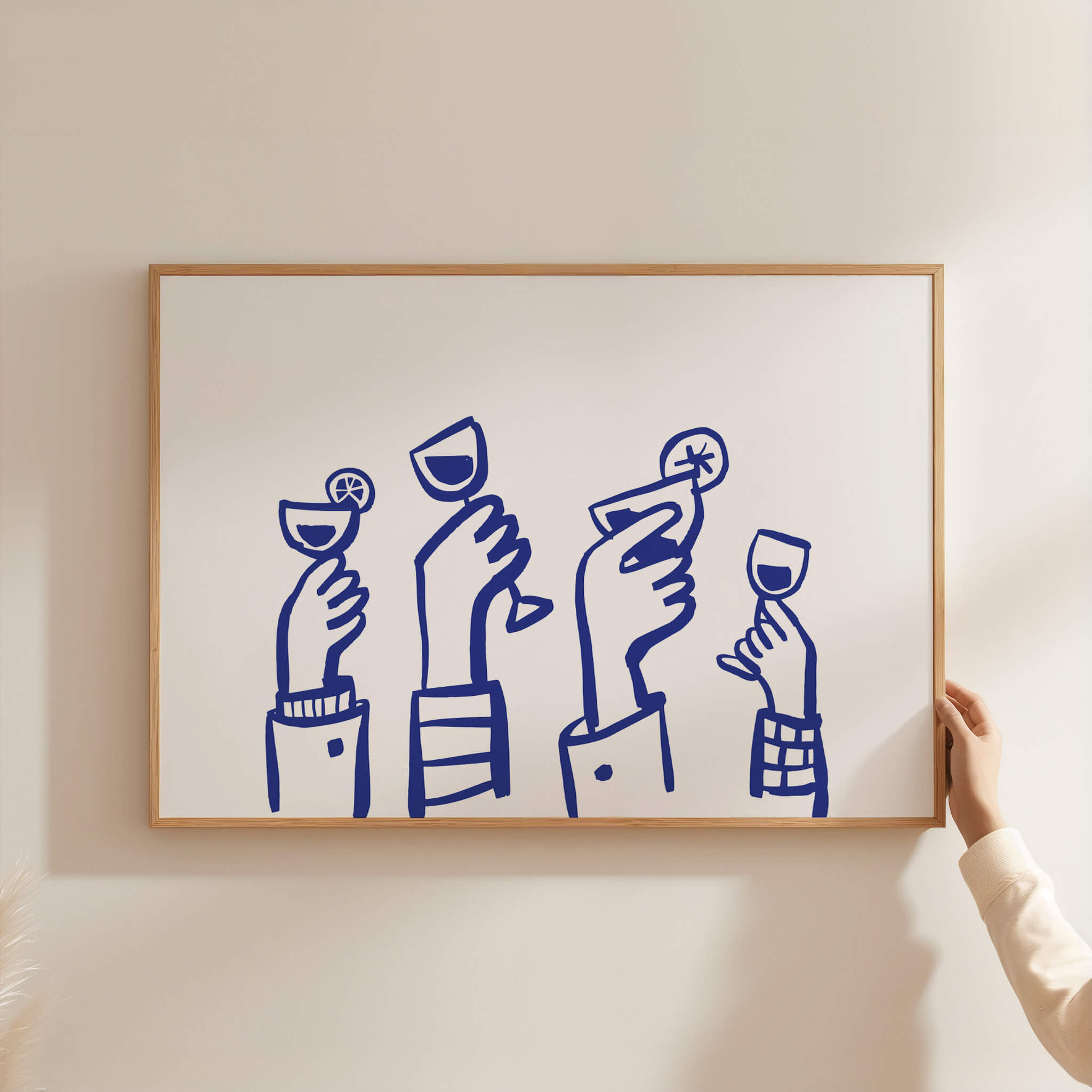 Celebration Cocktail Blue Poster