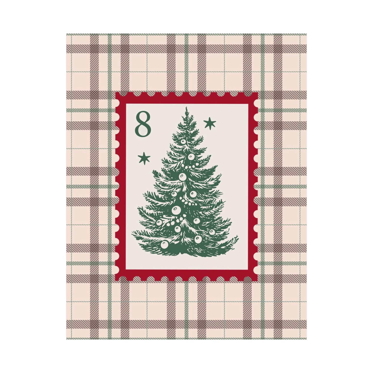 Christmas Tree Stamp Poster