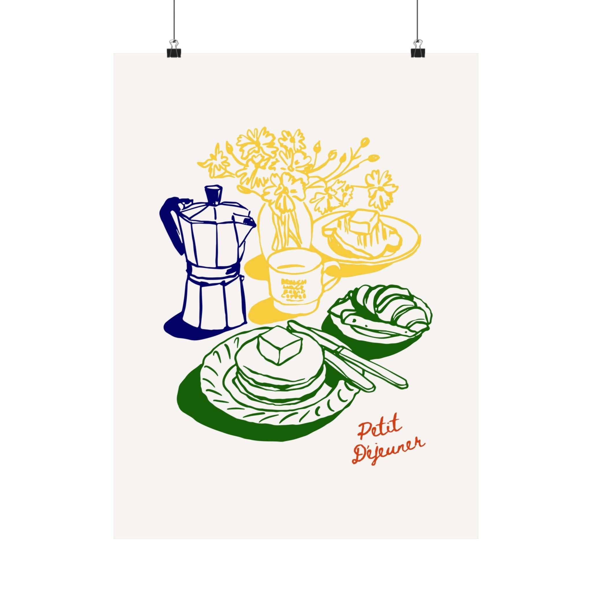 French Breakfast Poster