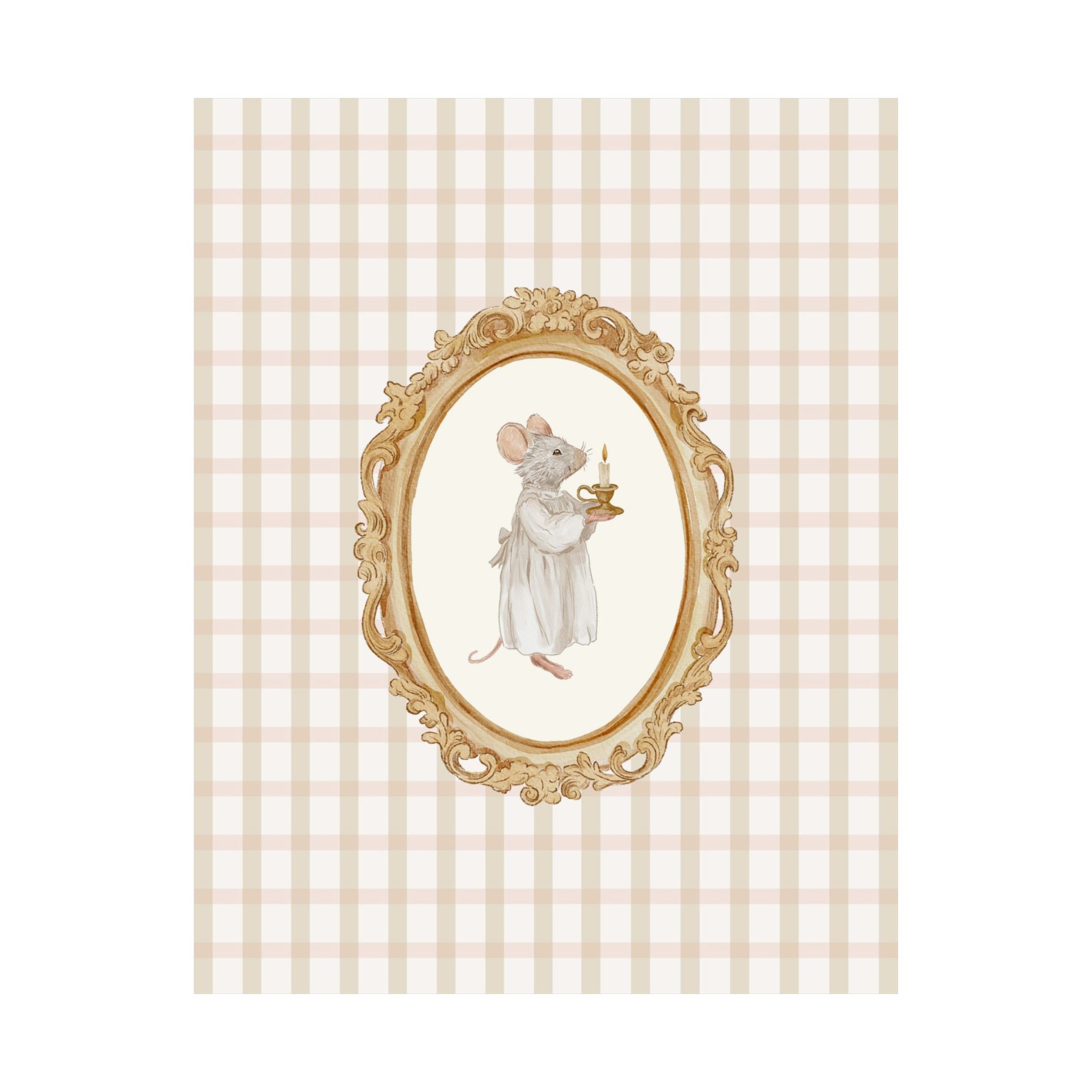 Vintage Storybook Mouse Poster