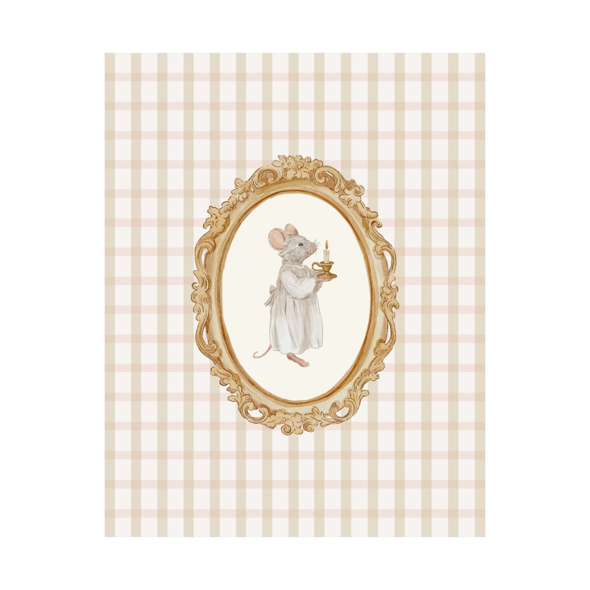 Vintage Storybook Mouse Poster
