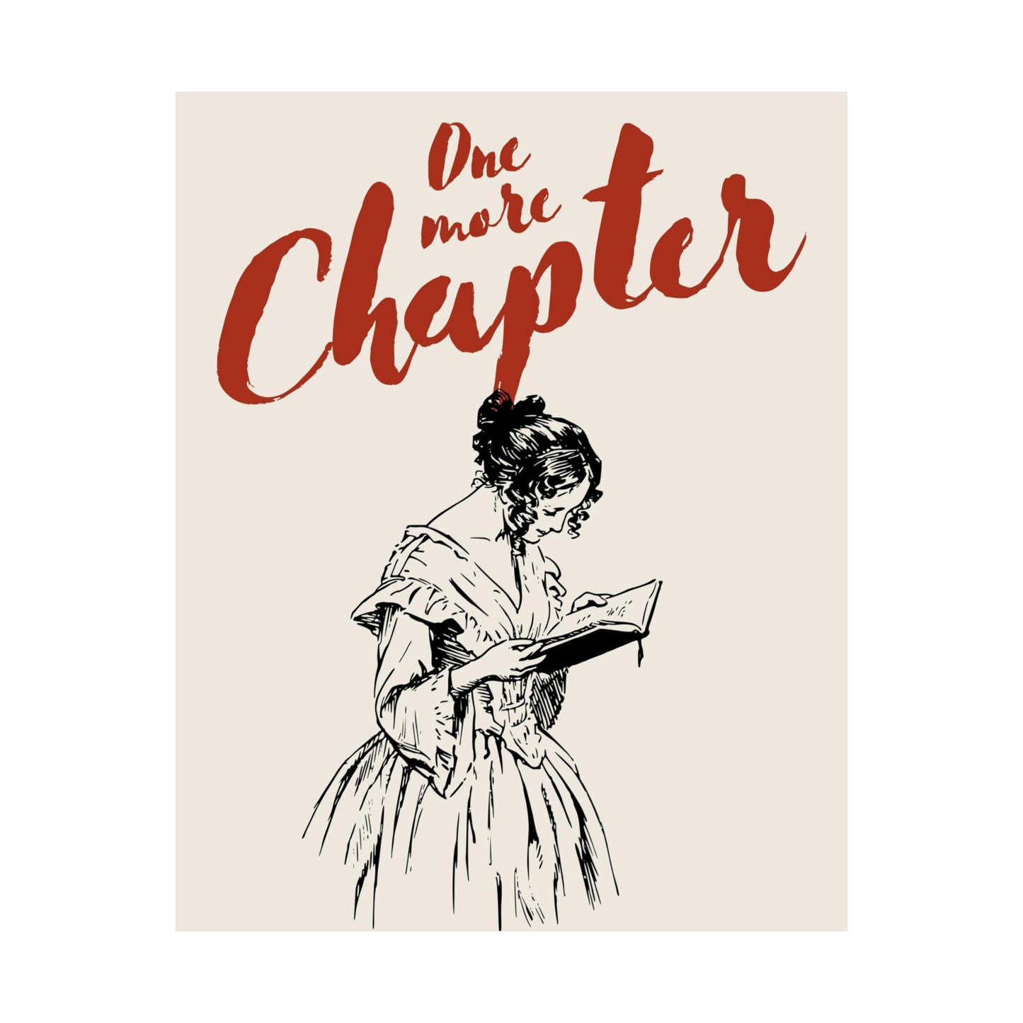 One More Chapter Bookish Poster