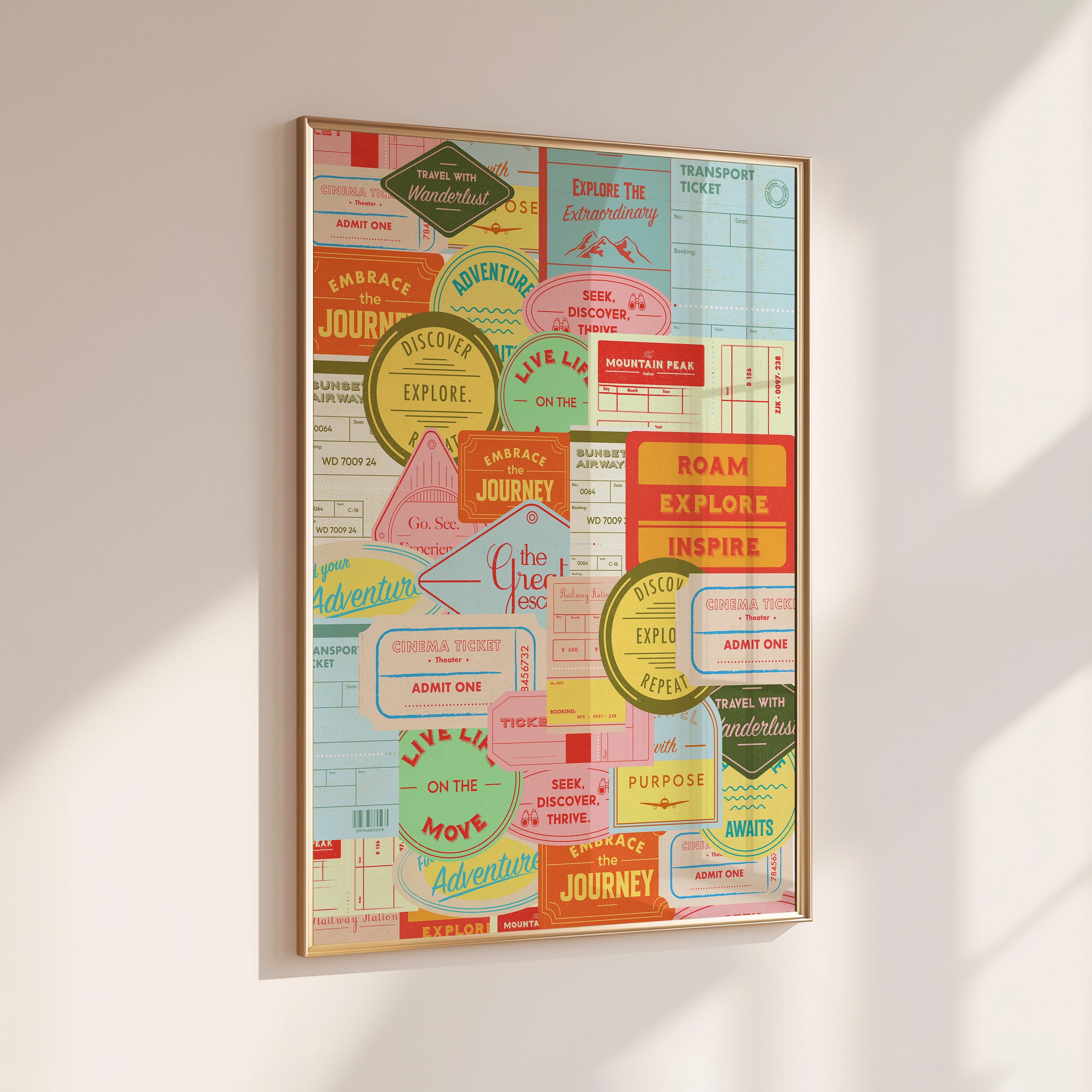 Travel Sticker Poster