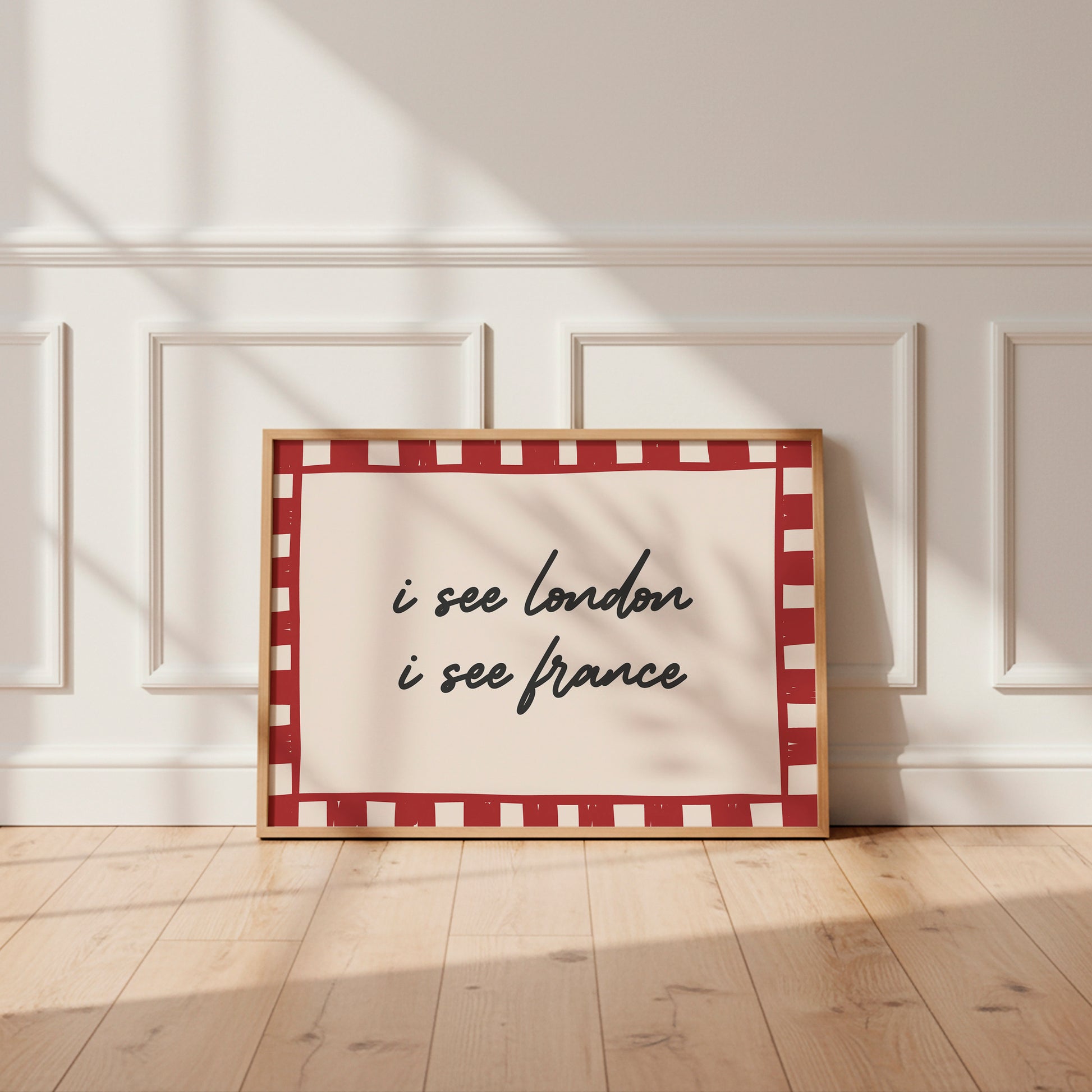 I See London I See France Checkered Poster
