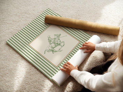 Classic Polo Player Equestrian Poster