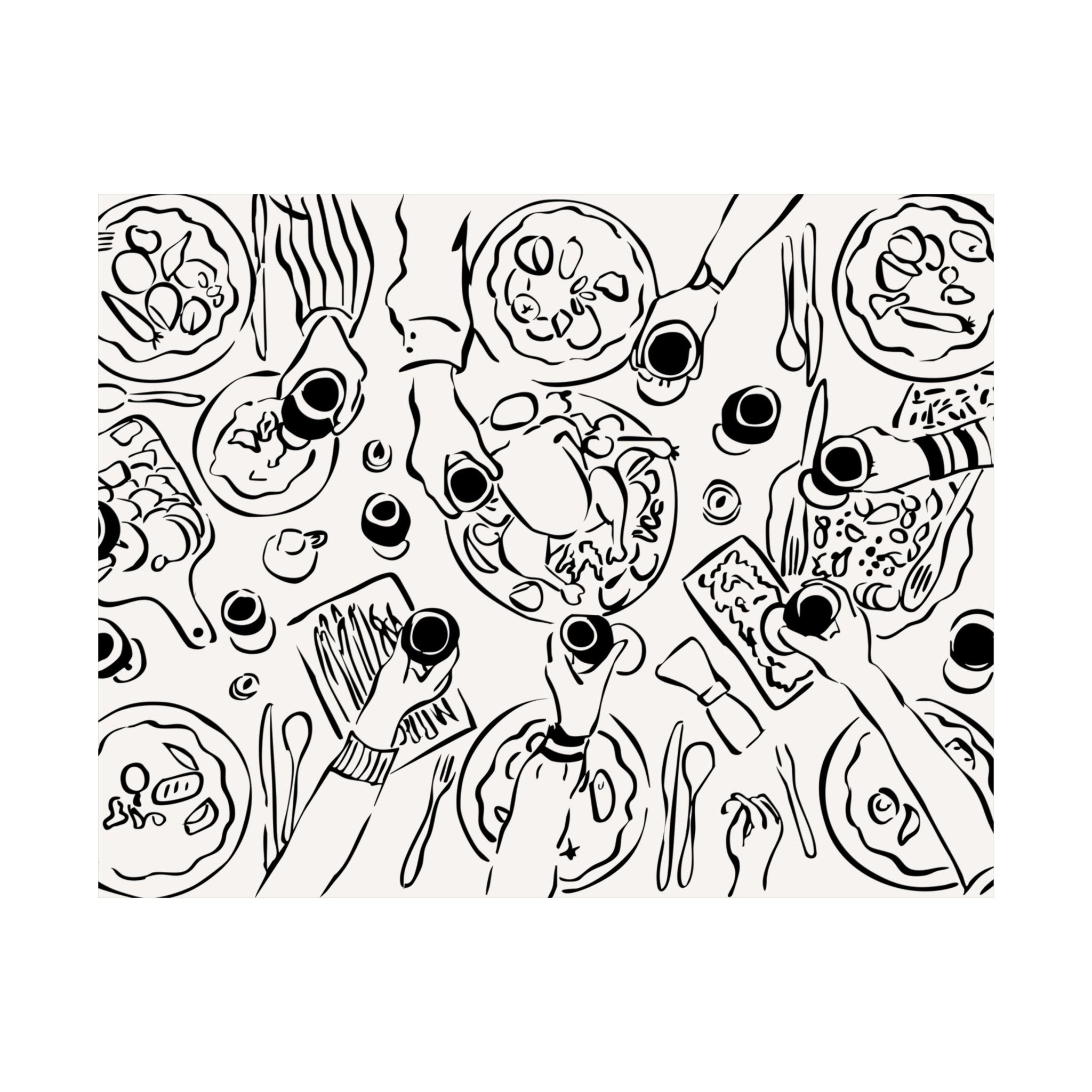 Dinner Party Horizontal Poster