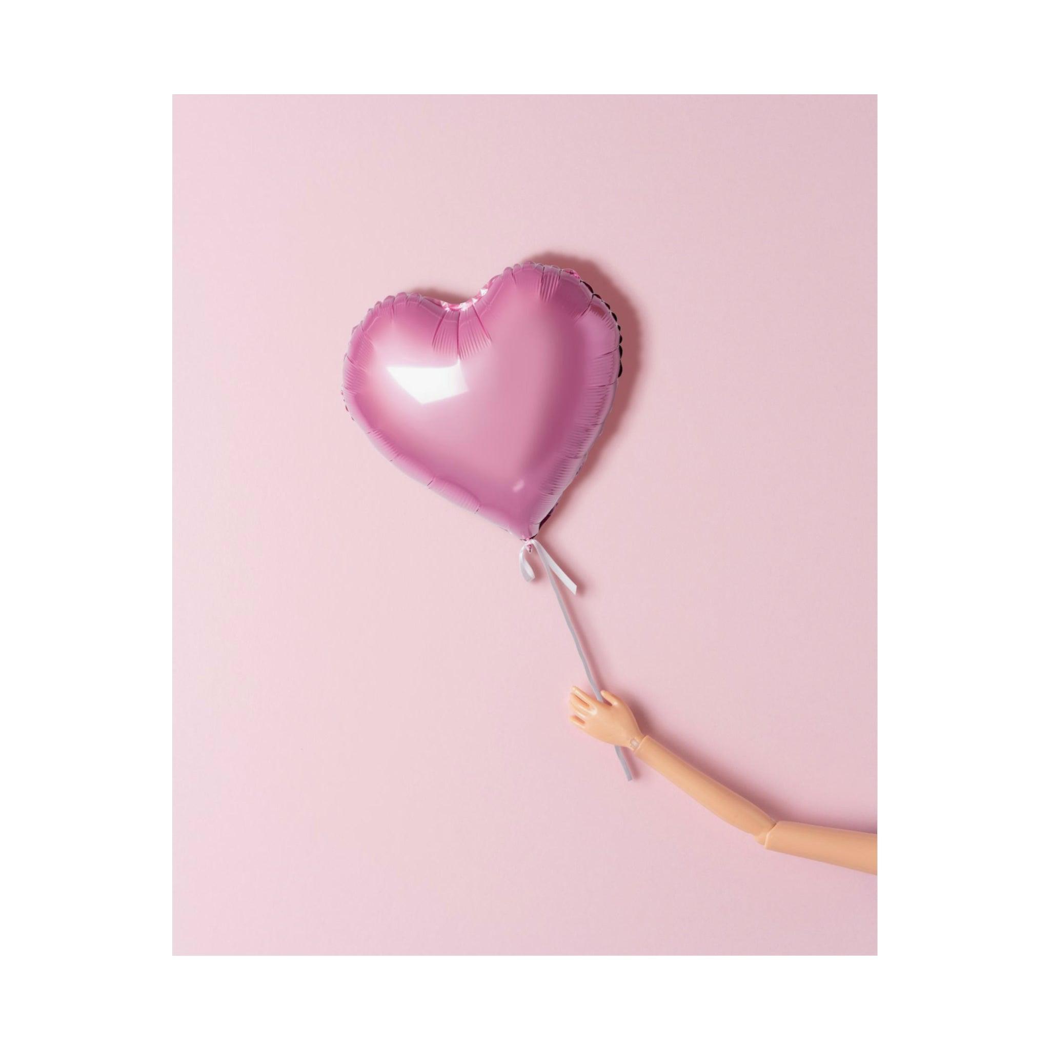 Doll Holding Balloon Poster