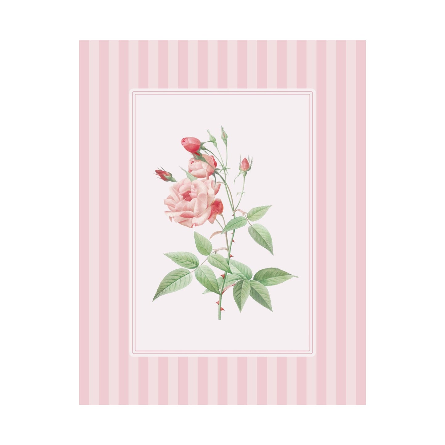 Blush Rose Vintage Poster