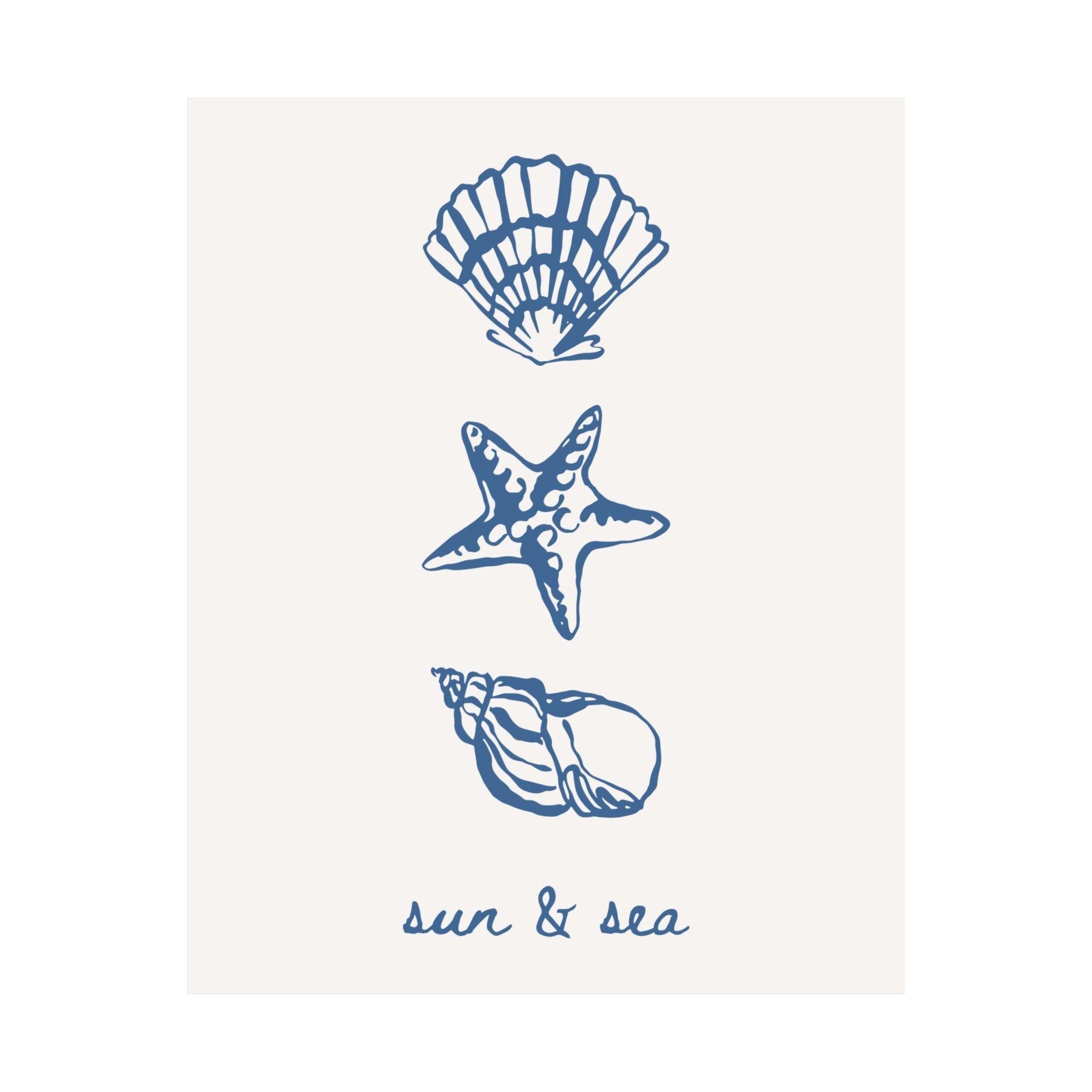 Sea and Sun Beach Poster