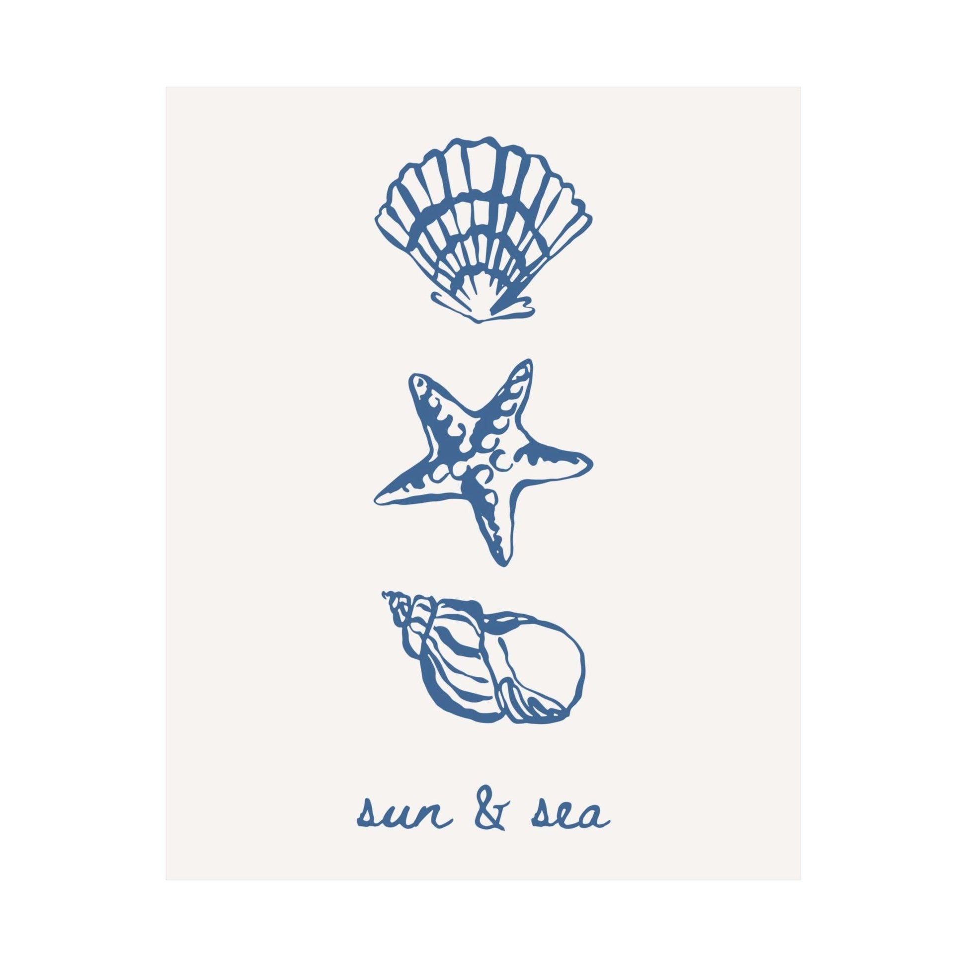 Sea and Sun Beach Poster