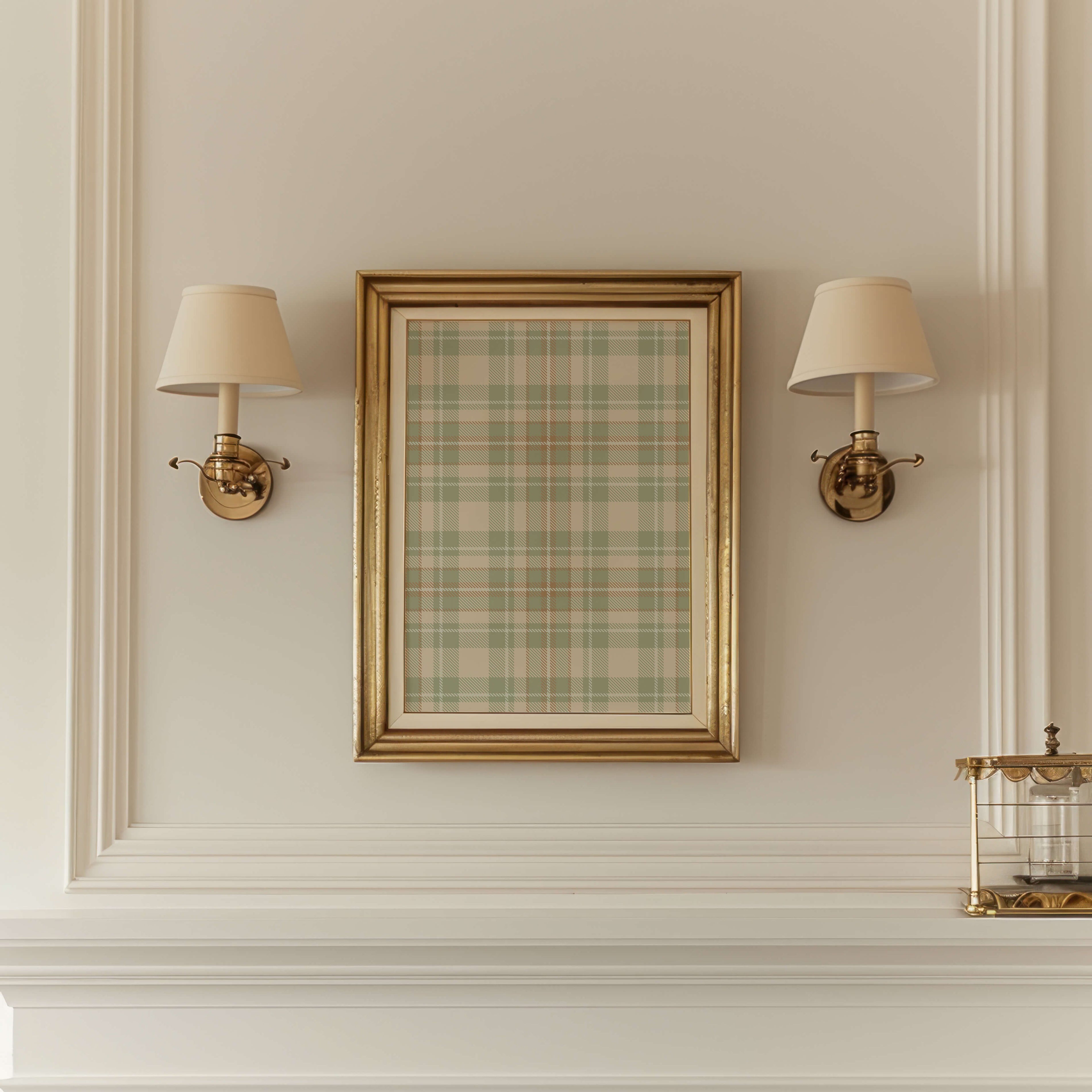 Plaid Cottagecore Poster
