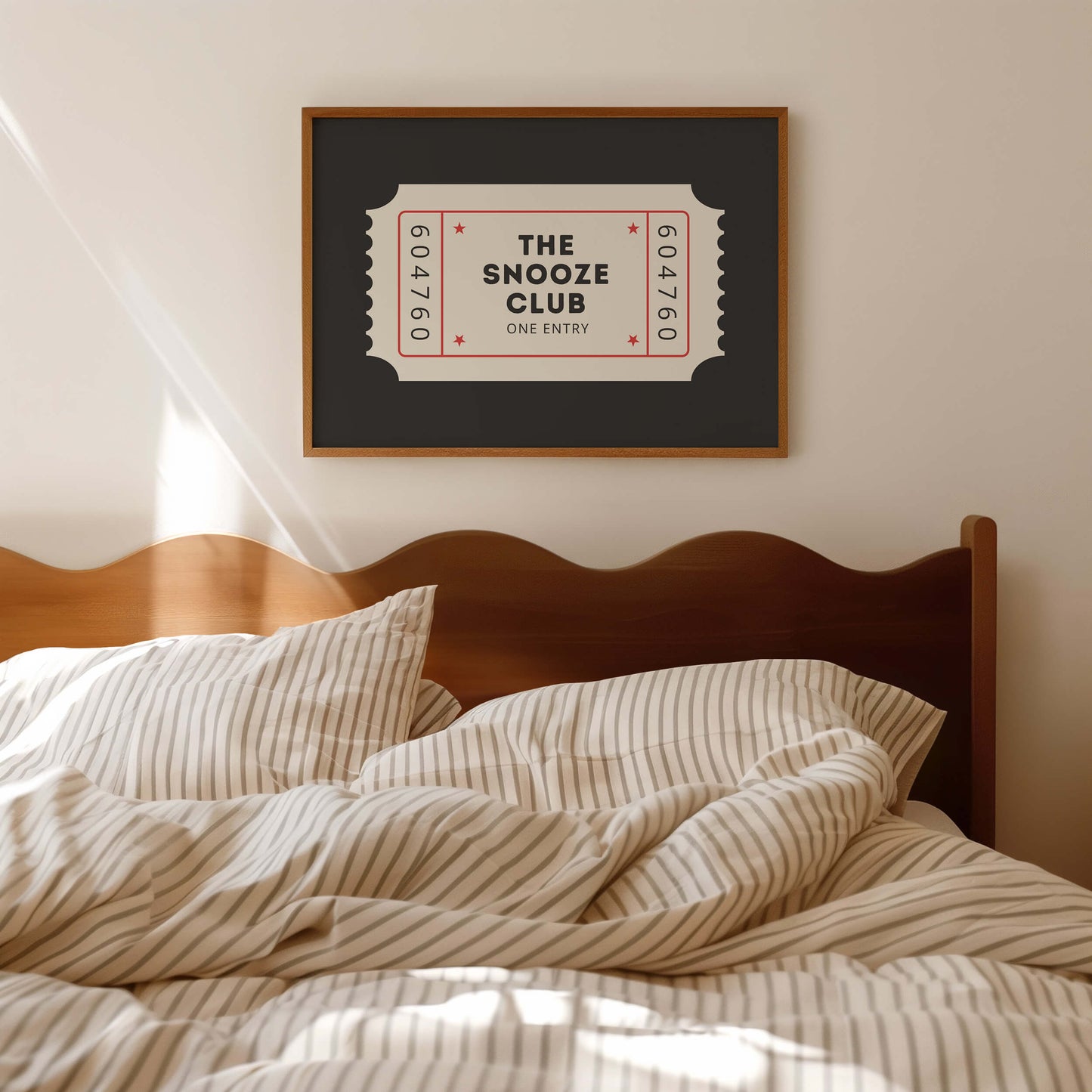 The Snooze Club Above The Bed Poster