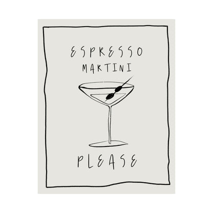 Espresso Martini Please Poster