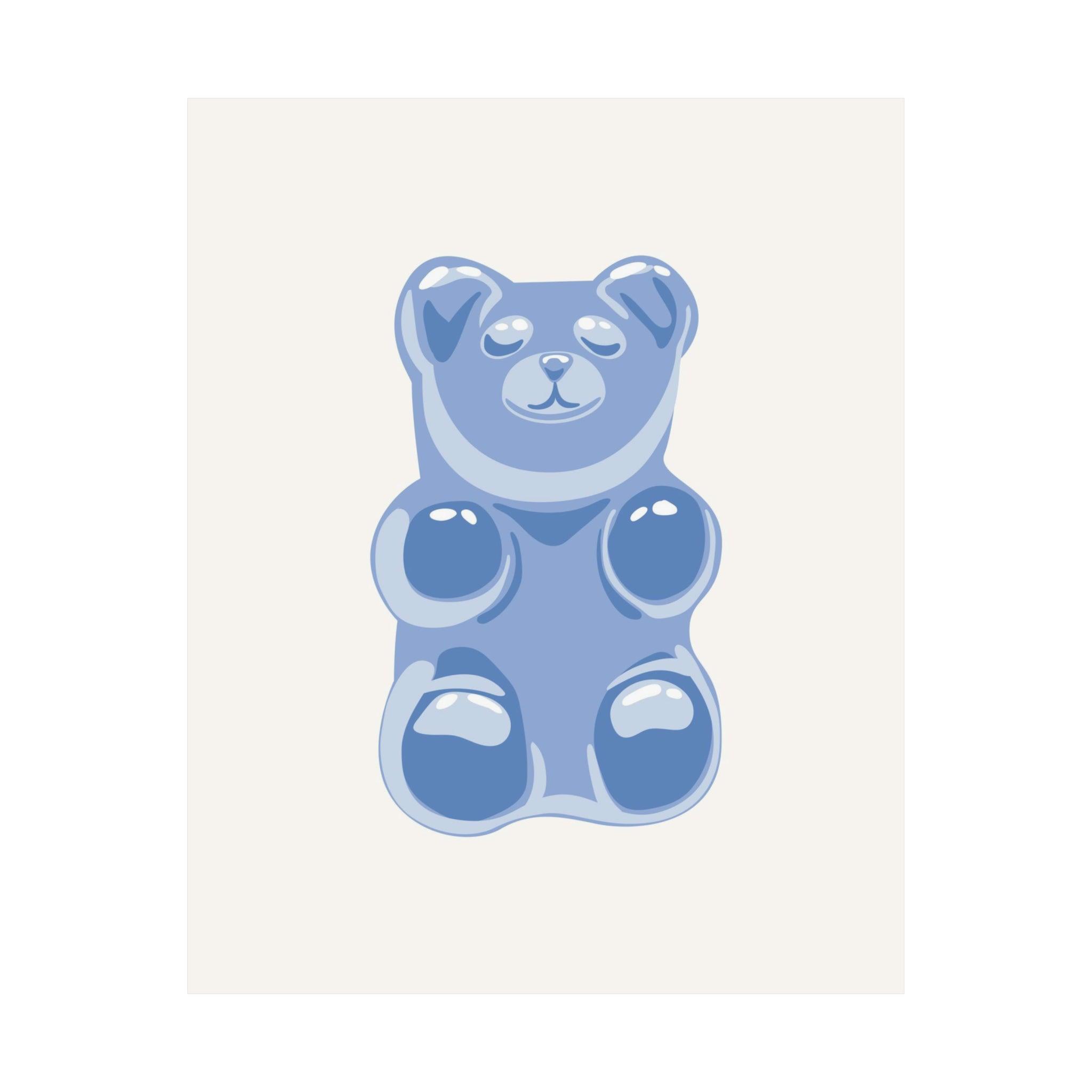 Blue Gummy Bear Poster