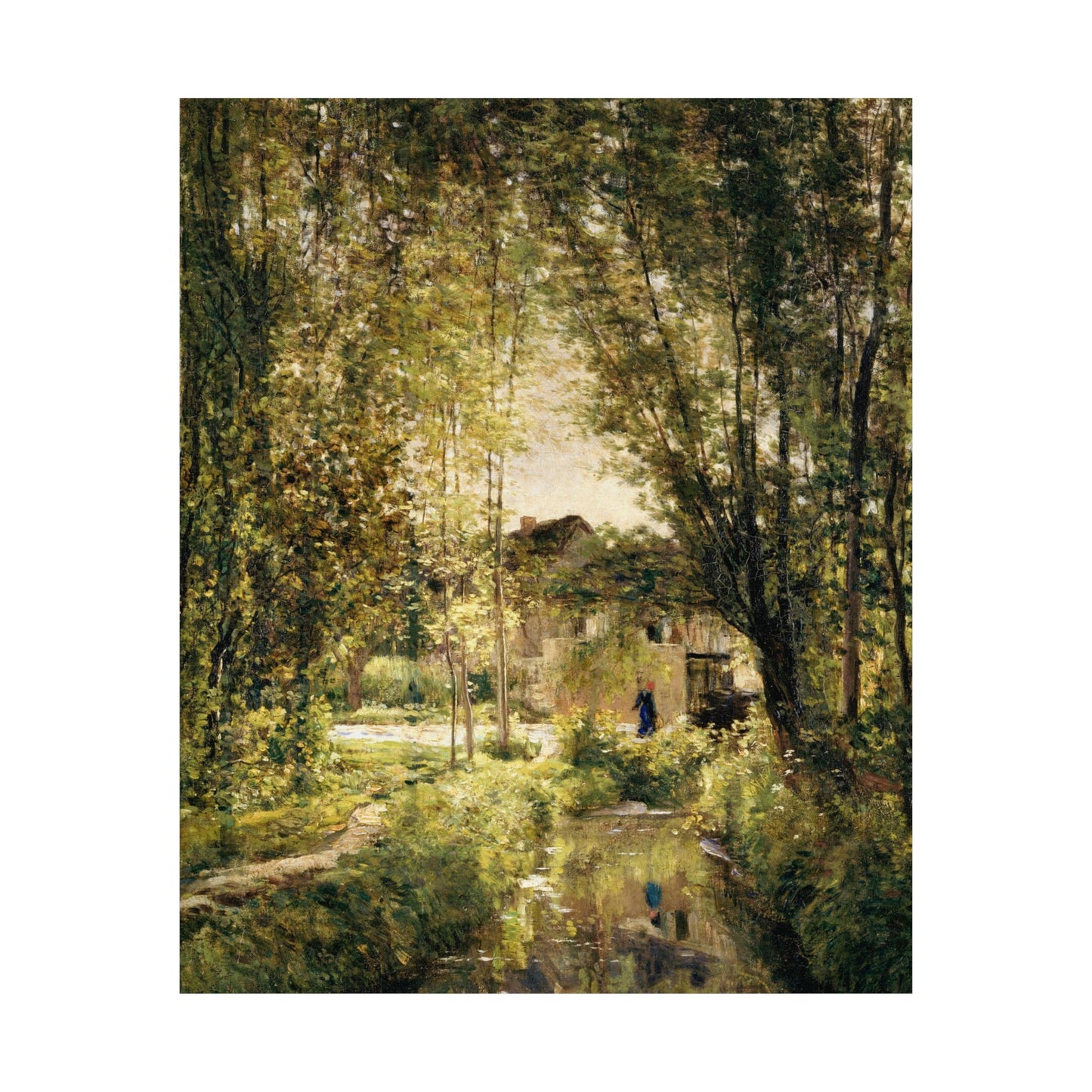 Country Cottage Vintage Poster